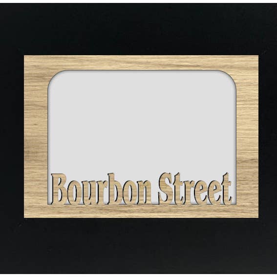 Bourbon Street | Louisiana | Hometown City Picture Frame | Vacation, Travel, Family, Anniversary Gift | 5x7 Tabletop Frame for 4x6 Photo for wholesale by Northland Frames and Gifts Inc
