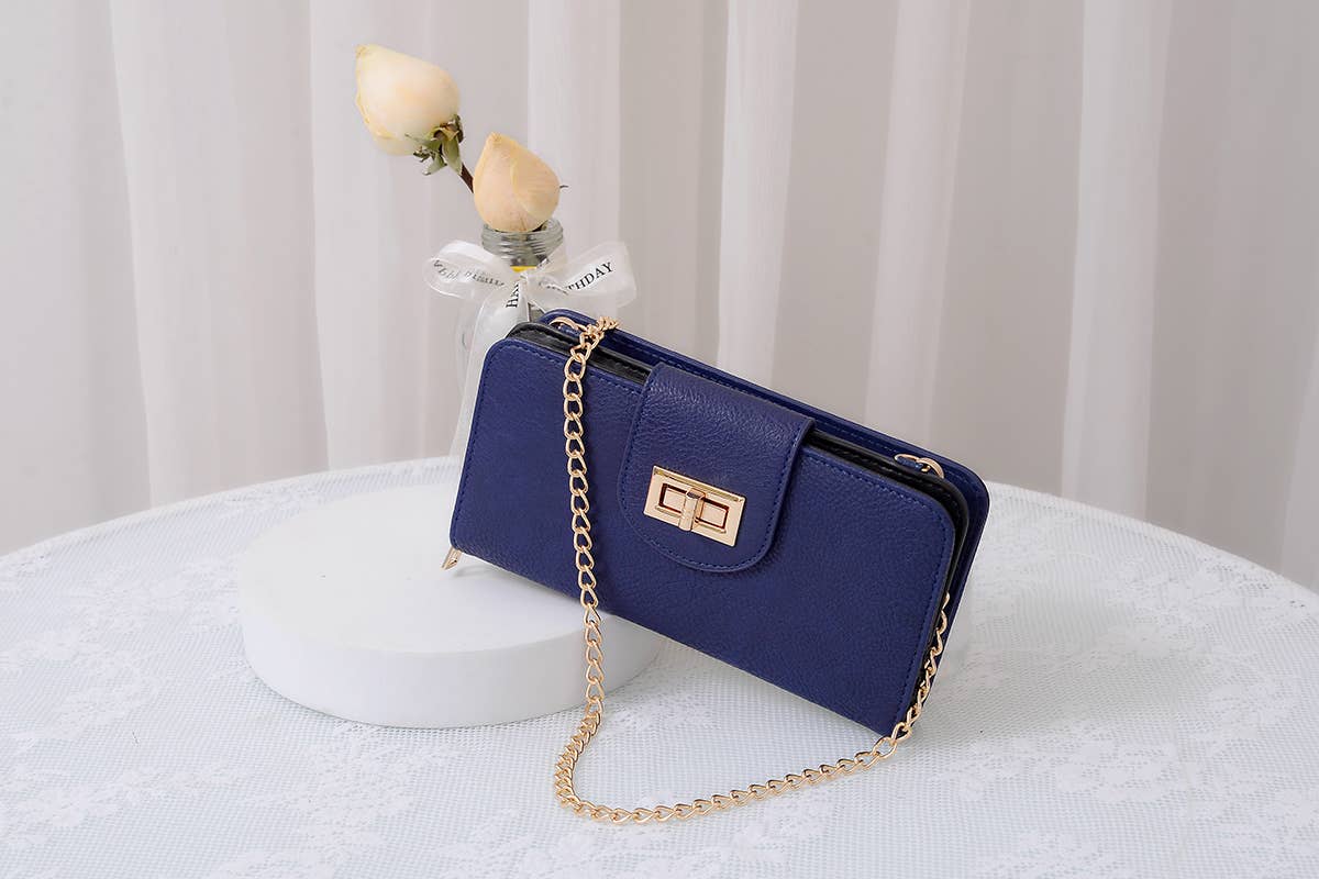 MiMi Wholesale - Wholesale Crossbody Bag - Women's - AD041 Turn Lock Crossbody Wallet25