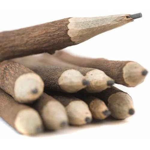 Natural Bark Pencils,5 PCS Wooden Lead Pencil,Wooden Twig for wholesale by Jay mataji Handicrafts