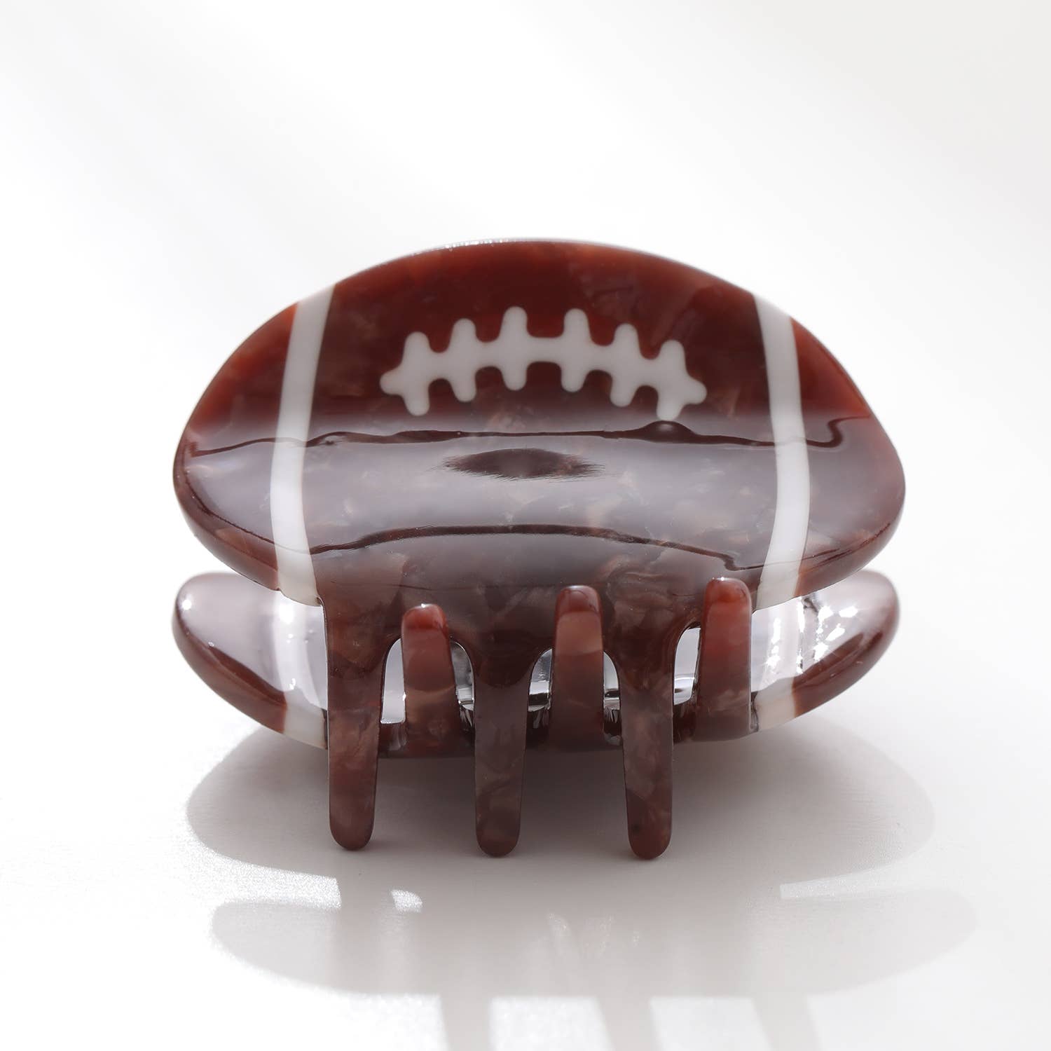 Adorro - Wholesale Hair Clip - Women's - Mini Football Claw Clip5