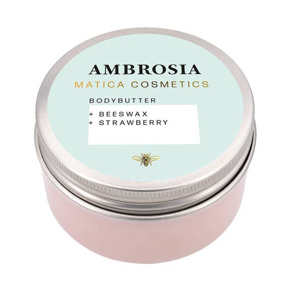 AMBROSIA Jordbær Krop Smør for engroshandel hos Matica Cosmetics