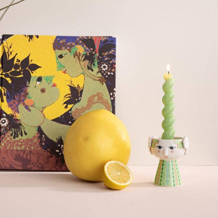 Danish Design Collective - Wholesale Candle Holder - Bjørn Wiinblad - Eva - 3.7" Ceramic 3D Candle Holder9