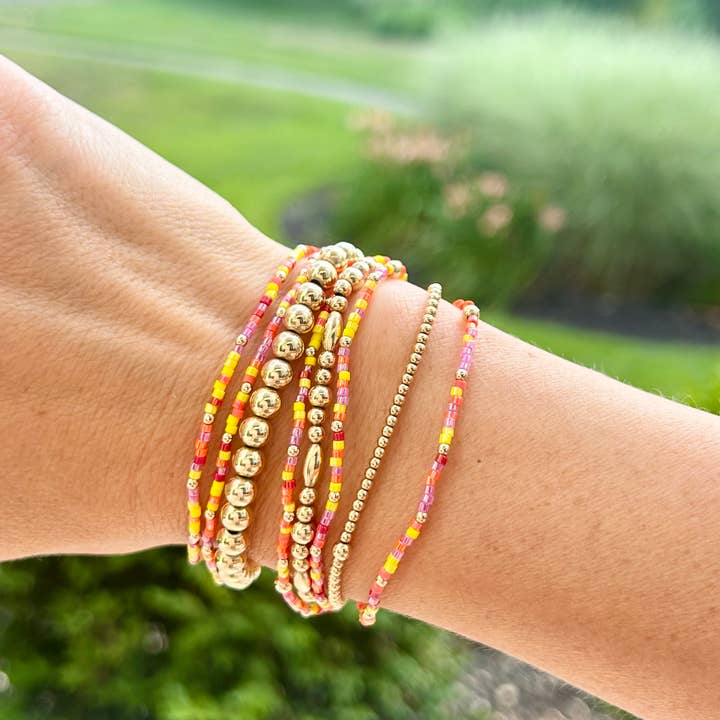 Back Bay Bead Company - Wholesale Beaded Bracelet - Stretchy Seed Bead Bracelets Gold Fill Gifts for Her Jewelry19