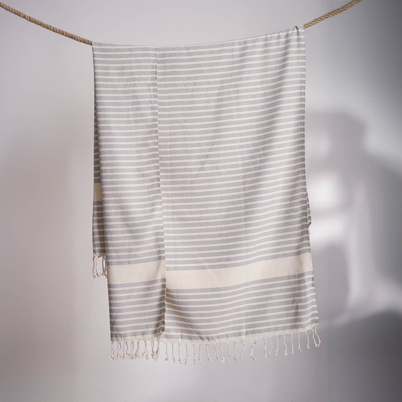 Kikoya - Vendita all'ingrosso Telo mare - Asciugamani da spiaggia turchi in cotone Midas 33x66 pollici a trama intrecciata per il bagno10