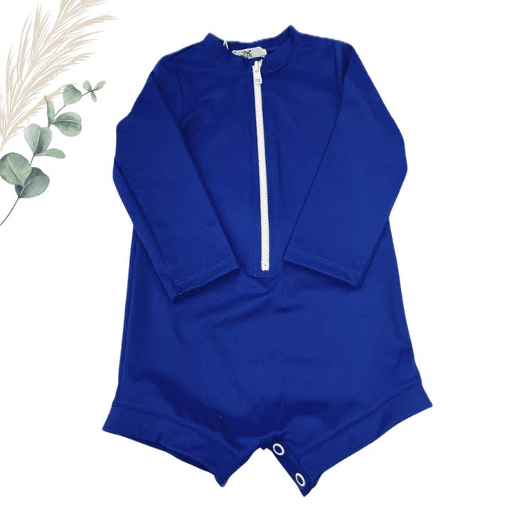 Baby Long-Sleeve Swimsuit with Zip for wholesale by Drôles de Marmots