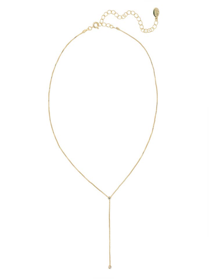 Collier avec pendentif en forme de lariat clouté - NFM32BGCRY pour la vente par Sorrelli