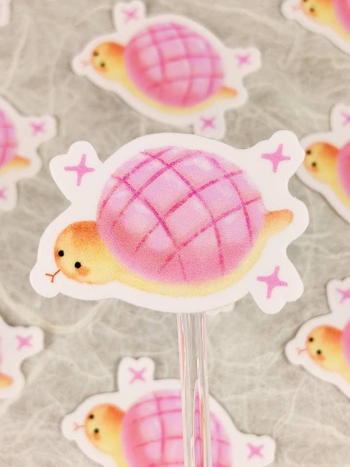 Autocollant de chignon serpent melon rose pour la vente par Hokeii Pokeii