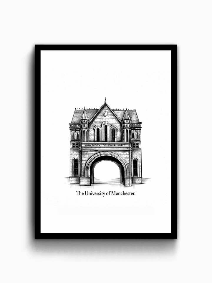 University of Manchester Print for wholesale by The Sculpts
