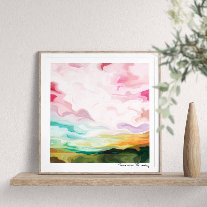 Susannah Bleasby Art - Wholesale Art Print - 'Belle Weather' | Abstract sky painting | Wall art print1