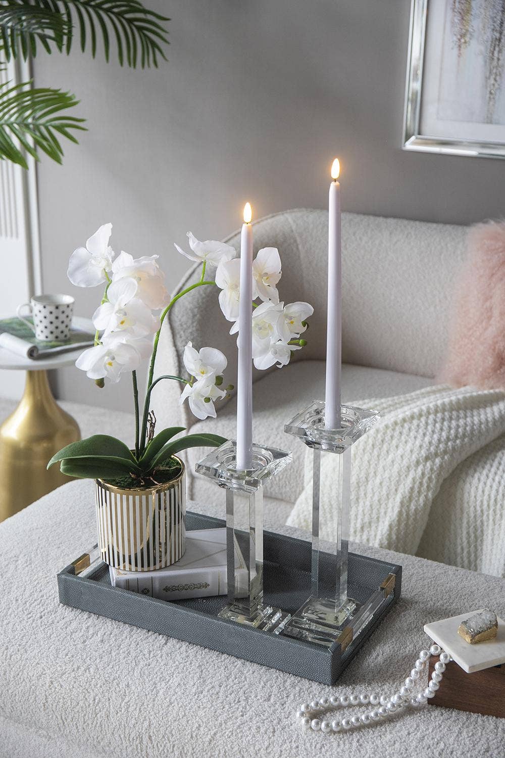 A&B Home Group Inc. - Wholesale Flameless Candle - S/2 15"H LED White LED Taper Candles with Remote Timer10