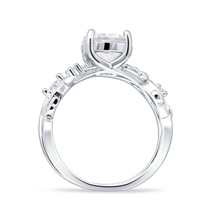 Two Piece Pear Teardrop Bridal Ring Cubic Zirconia for wholesale on Faire2