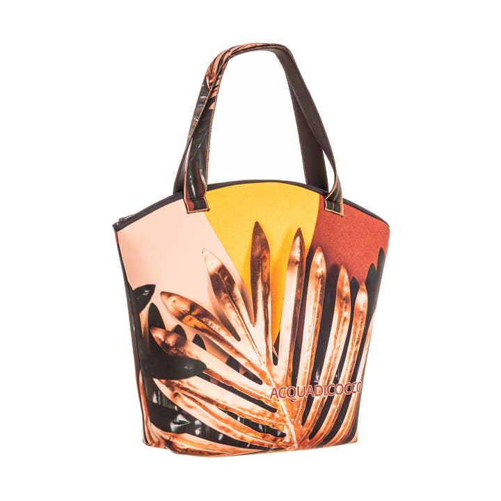 ACQUADICOCCO - Vendita all'ingrosso Borsa tote - Donna - Borsa mare con cerniere neoprene- Felce0