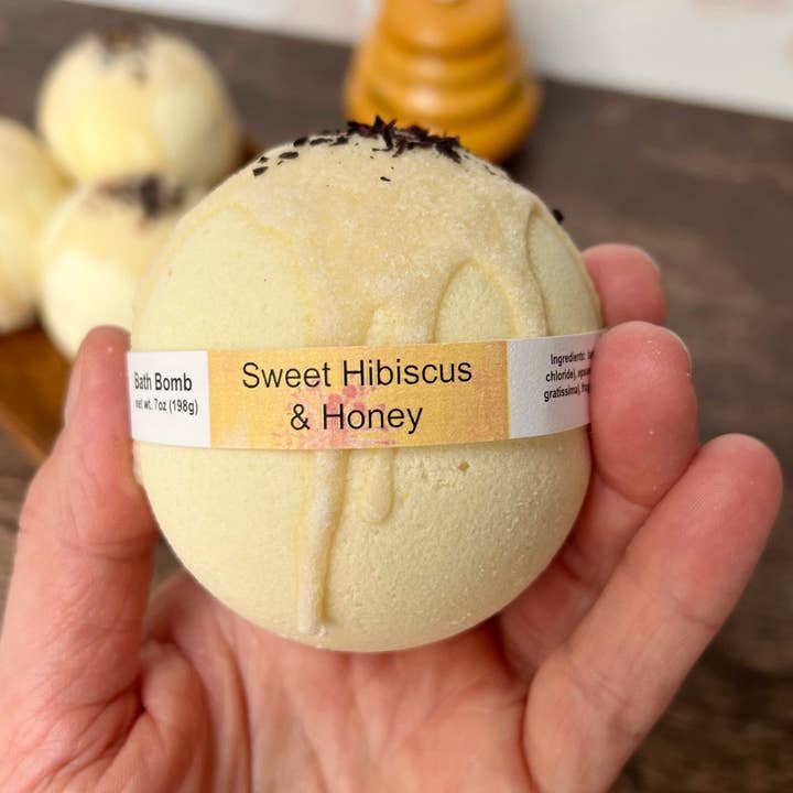 Dragonfly DayDream - Wholesale Bath Bomb/Fizz - SWEET HIBISCUS & HONEY Artisan Bath Bomb1