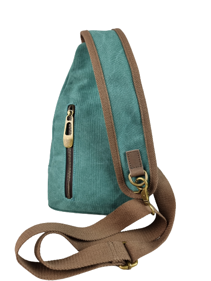 ZEDE PARIS – wholesale Kurirväska - Dam – Balard - axelväska i canvas och läder6