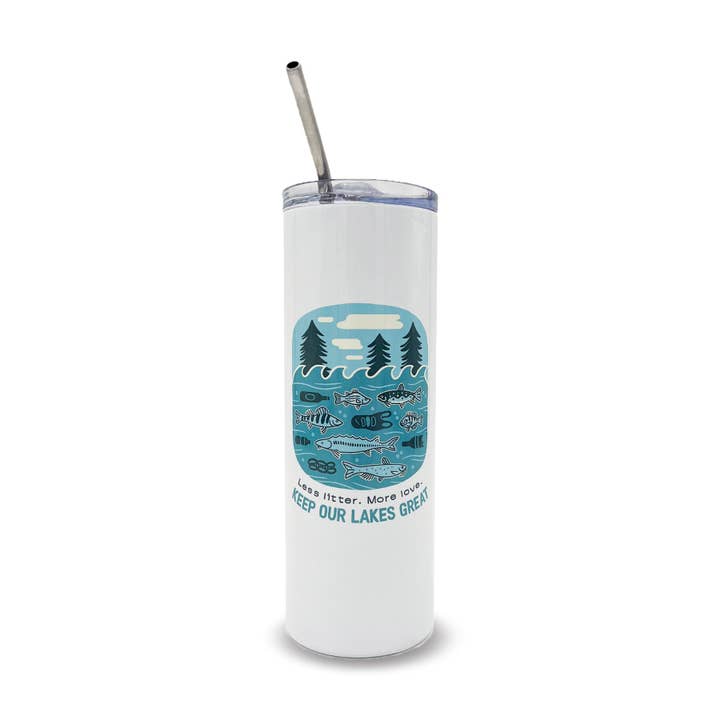Keep Our Lakes Great Stainless Steel Tumbler for wholesale by Peninsulas