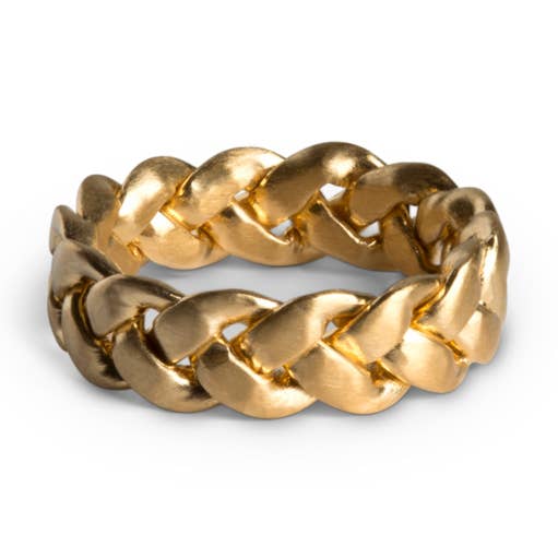 Grande bague tressée pour la vente par Jane Koenig