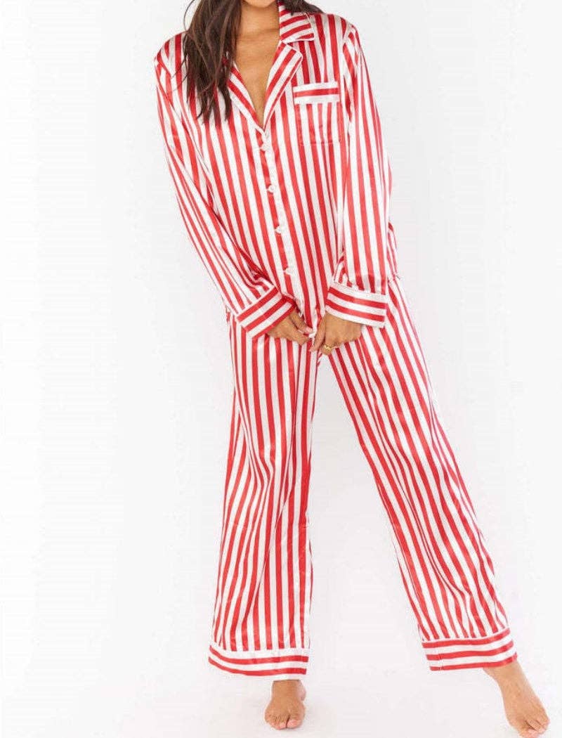 safistyle – Großhandel Loungewear-Set – Damen – Gestreiftes Weihnachts-Top und Hosen-Set4