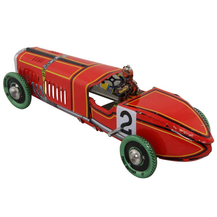 Tribal Trade GmbH - Wholesale Classic Toy - Kids - Vintage racing car No. 2 tin toy