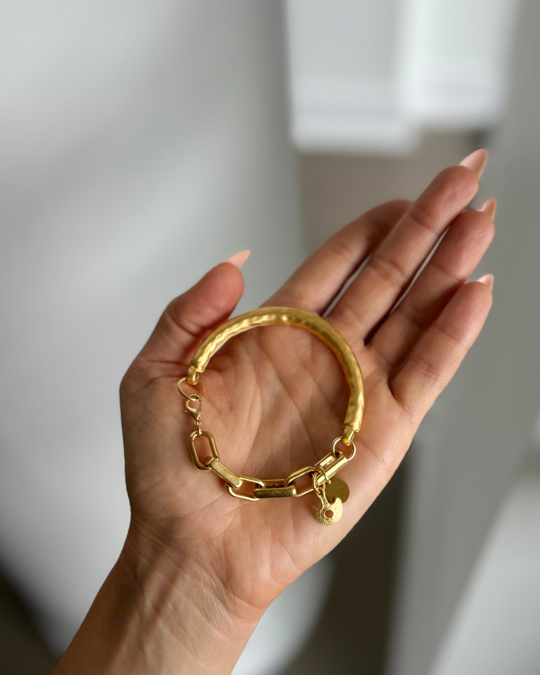 WILYMI Jewelry Co - Wholesale Link & Chain Bracelet -  HOW Gold Anchor Bracelet | 24k GF | Lobster Clasp 10