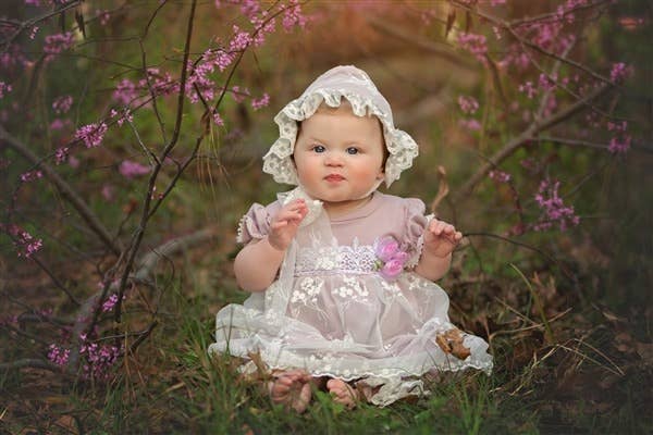 Haute Baby – Vestido - Bebé por atacado – Vestido Haute Baby Lilac Mist Bubble para menina recém-nascida1