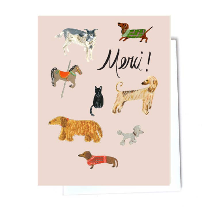 The Cat's Meow Merci Card for wholesale by Elizabeth Grubaugh