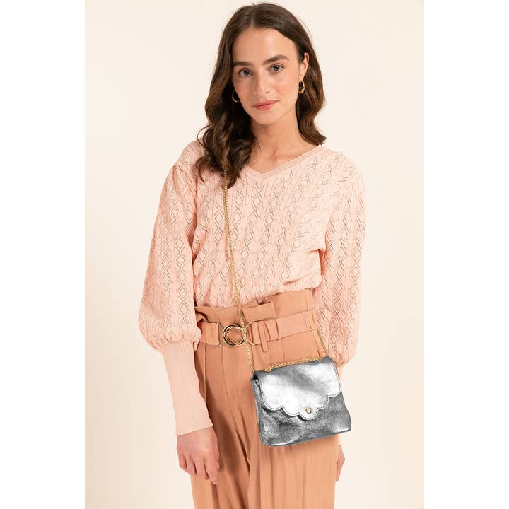 Cherry Paris - Wholesale Crossbody Bag - Women's - MINI PIA METAL Bag - 3973B