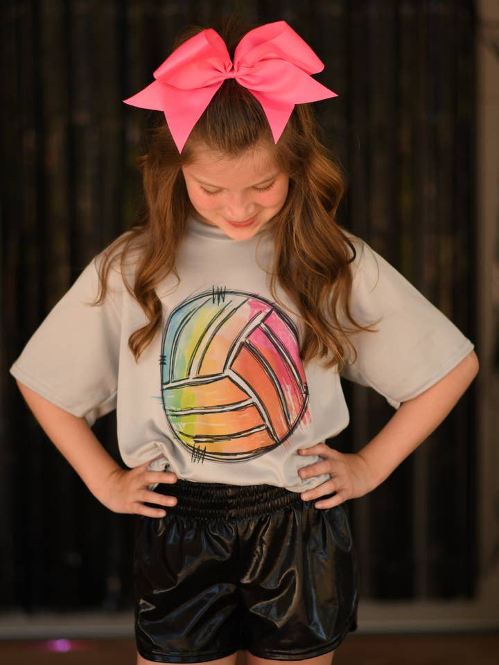 Rainbow Volleyball Tee for wholesale by P&PD Wholesale