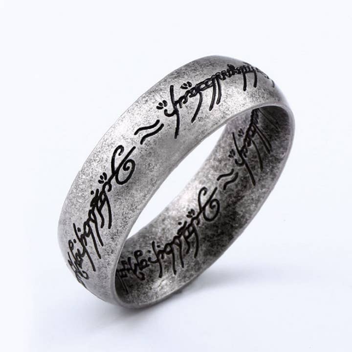 Gemcohub - Wholesale Signet Ring - Men's Letter Engraved Lord of the Rings Ring3