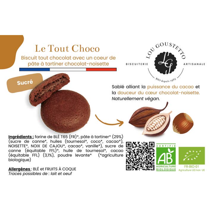 Laminated product sheet - Le Tout Choco for wholesale by Lou Goustetto
