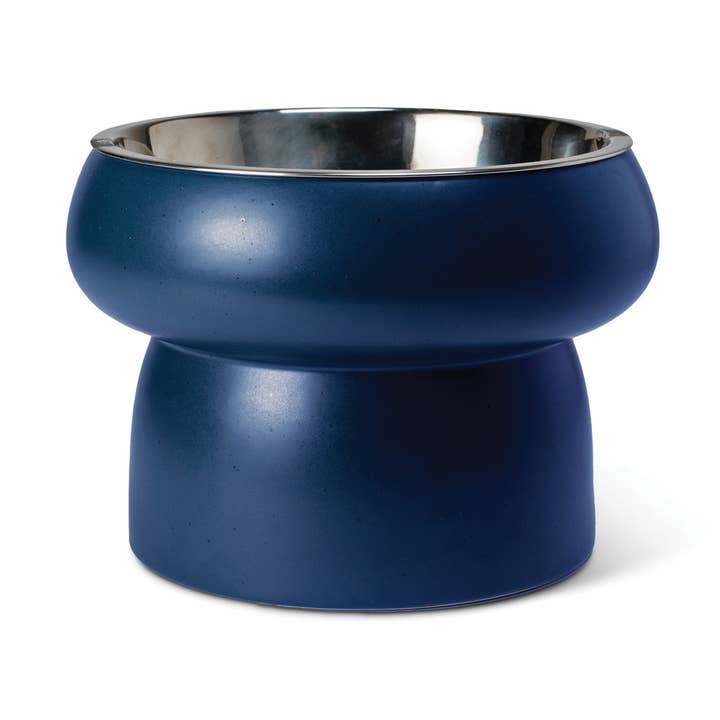 MTTE SPK NVY SM RSD FDR W MTL INSRT for wholesale by Petshop by Fringe Studio