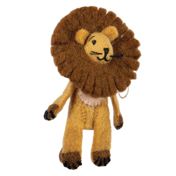 dZi Handmade - Wholesale Ornament - Leo Lion Wild Woolie