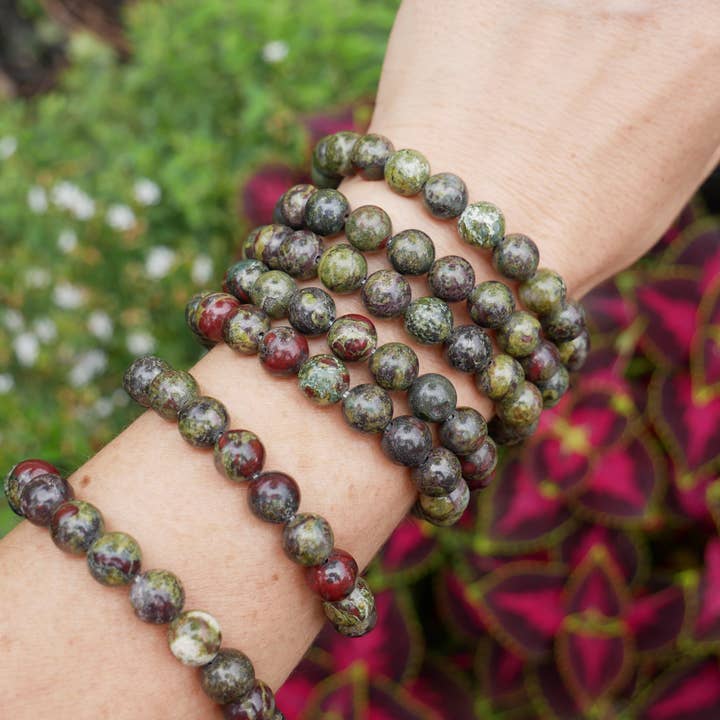 Dragon Blood Jasper 8mm armbånd for engroshandel hos The Healing Sanctuary