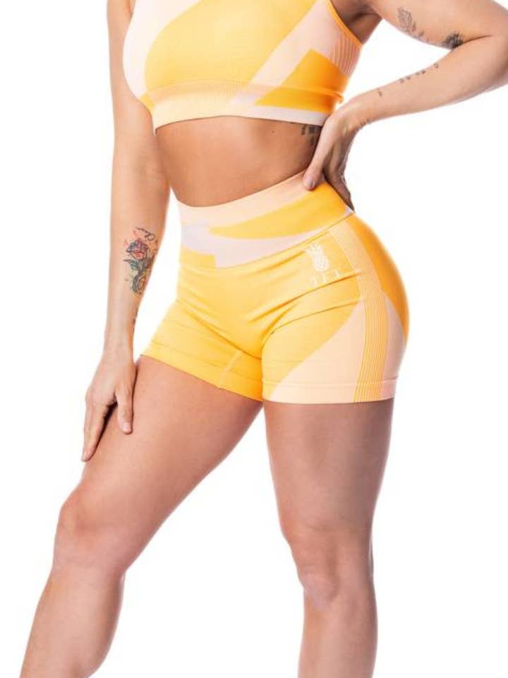 Sandstone Orange Shorts for wholesale by The Fit Traveler Collection