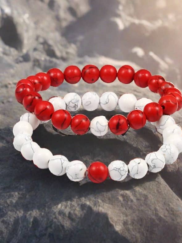 Natural Stone Lava Beaded Yoga Bracelets for wholesale by RabenBeads