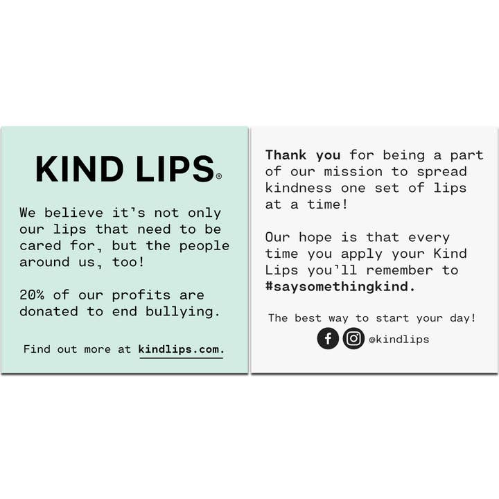 Kind Lips - Wholesale Lip Balm - Organic Lip Balm Wood Display Box Holds 18 Tubes