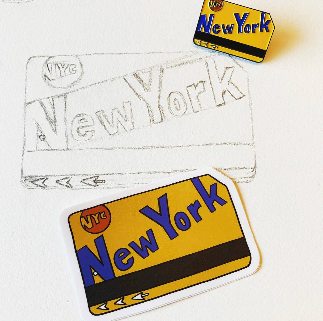 Made by Nilina - Wholesale Lapel Pin/Button - New York Subway Enamel Pin Metrocard Transit Train Souvenir1