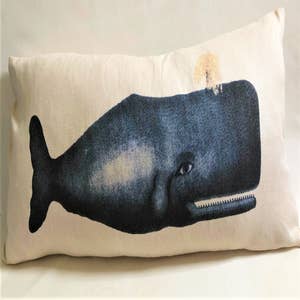 Sperm Whale Pillow  Primitives By Kathy