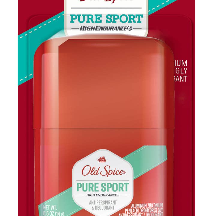 Shop The King - Wholesale Deodorant - Men's - Old Spice Men's Deodorant, Pure Sport Scent, Travel Size, 0.5 oz (Pack of 4)