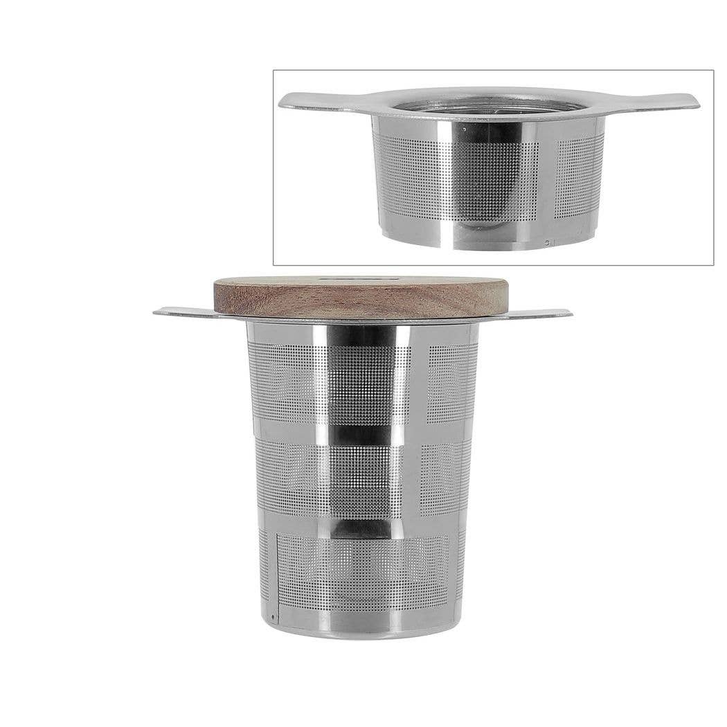 Ogo living - Wholesale Tea Strainer/Infuser - Luke retractable stainless steel tea infuser with lid1
