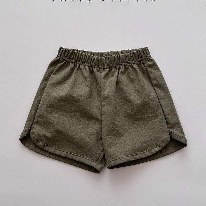 MyKids-USA® – wholesale Shorts - Barn – Sommar Ankomst Baby Barn Unisex Lediga Tunna Enfärgade Mångsidiga Bas Shorts9