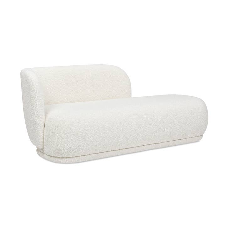 Jennifer Taylor Home - Wholesale Sofa - Scandinavian Modern Right Facing Curved Arm Chaise Lounge