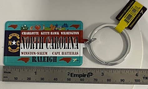 7 Star – Großhandel Schlüsselanhänger – Unisex – North Carolina - NC Aluminium geprägte Schlüsselanhänger1