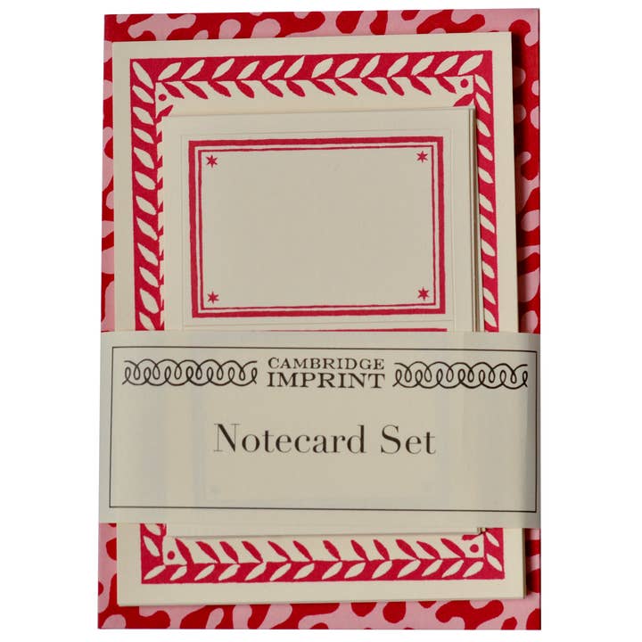Set of Notecards and Envelopes Kelp Raspberry Ripple for wholesale by Cambridge Imprint