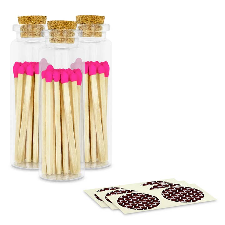 Thankful Greetings - Wholesale Matches - 2" Matches + Small Bottle - Color of Your Choice + Strikers7