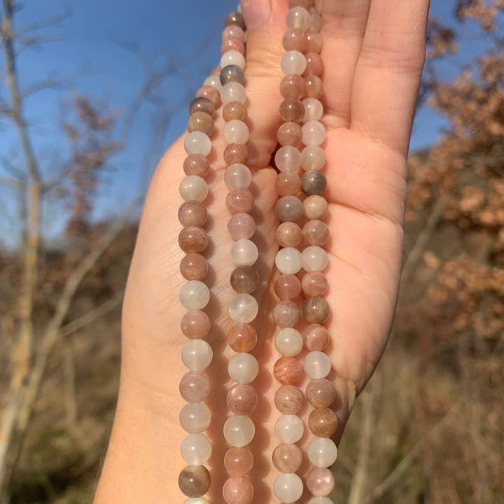 A l'or gemmes - Wholesale Beads - PLMU 6 to 8 mm multicolor moonstone beads4