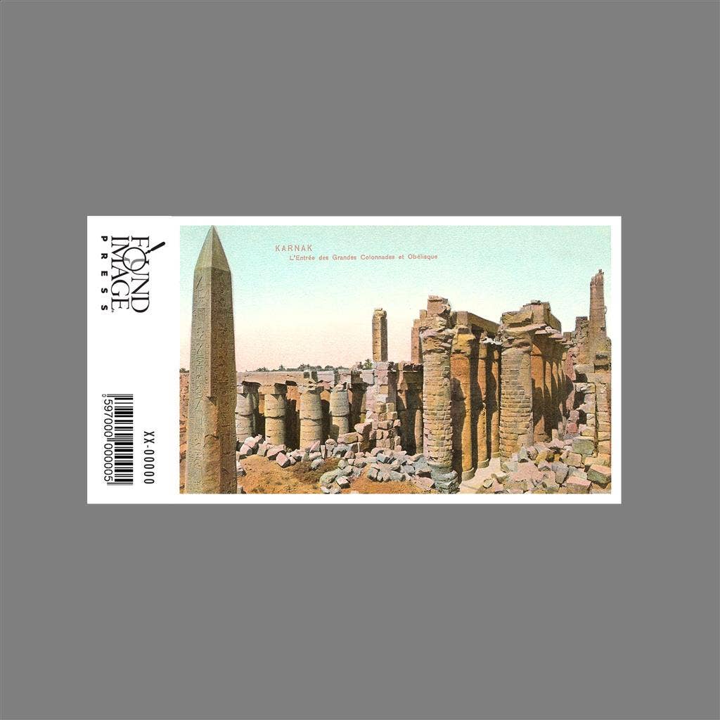 Found Image Press - Wholesale Sticker - Sticker EG-25 Colonnade, Obelisk, Karnak, Egypt1
