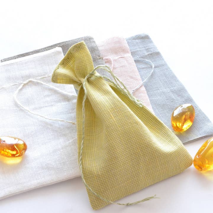 The Natural Amber - Wholesale Gift Bag - Linen Bag