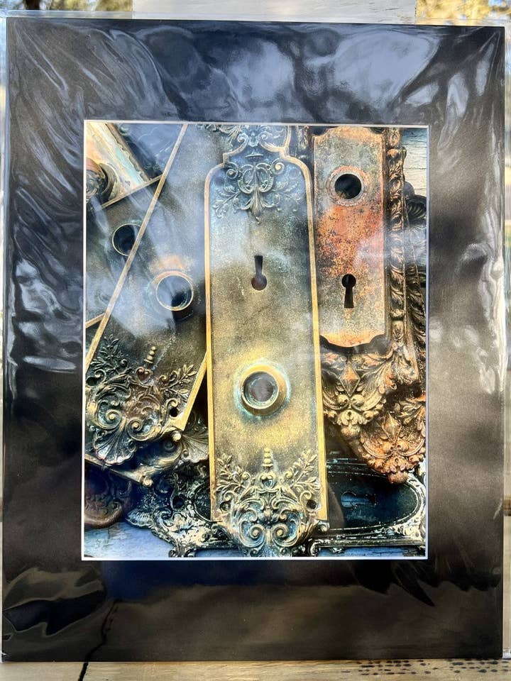 11x14 Impressão de placa frontal de porta antiga por atacado de Glass Mermaid Makings