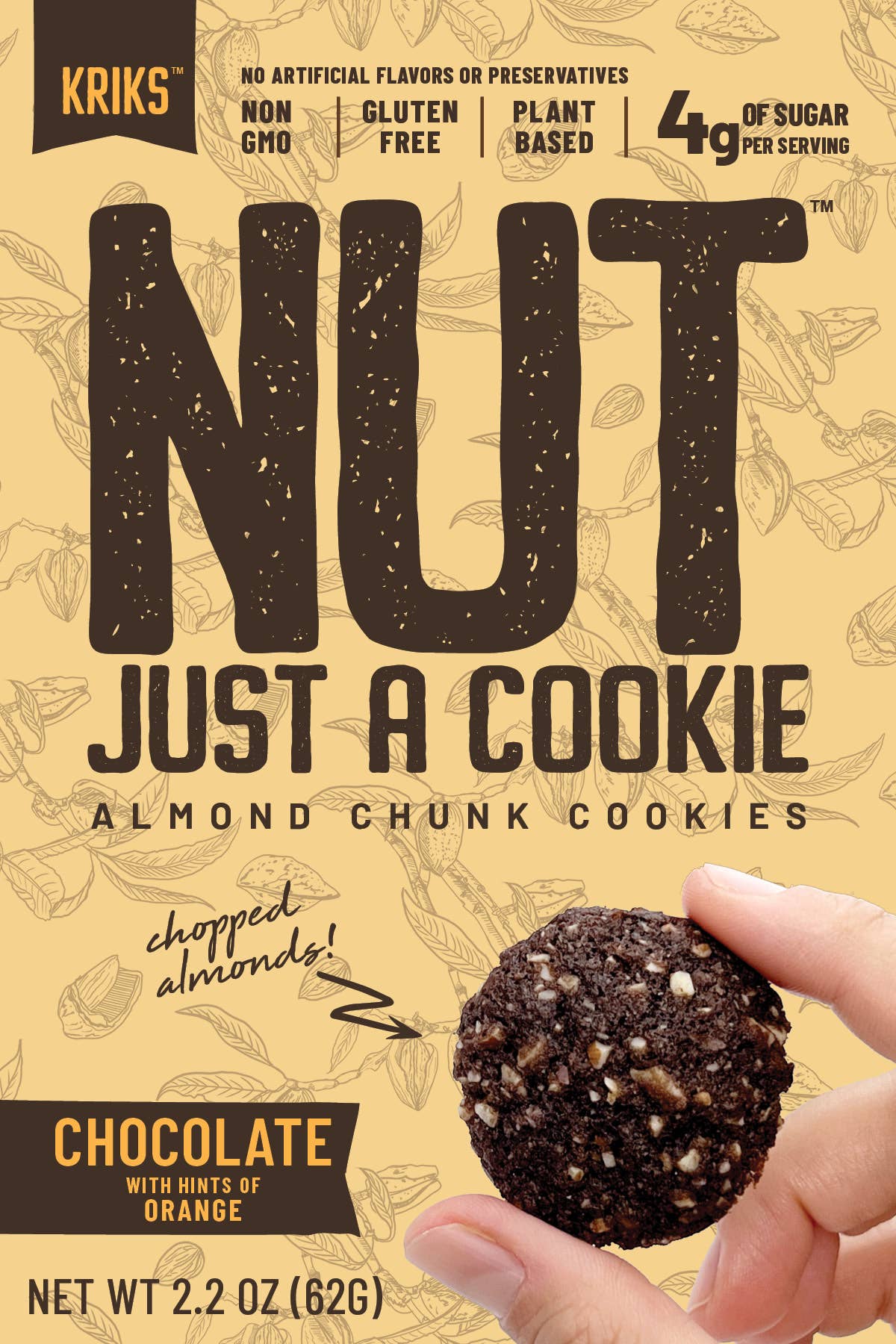 Nut Just a Cookie - Wholesale Cookie - Nut Just A Cookie  Chocolate Orange 2.2oz 5