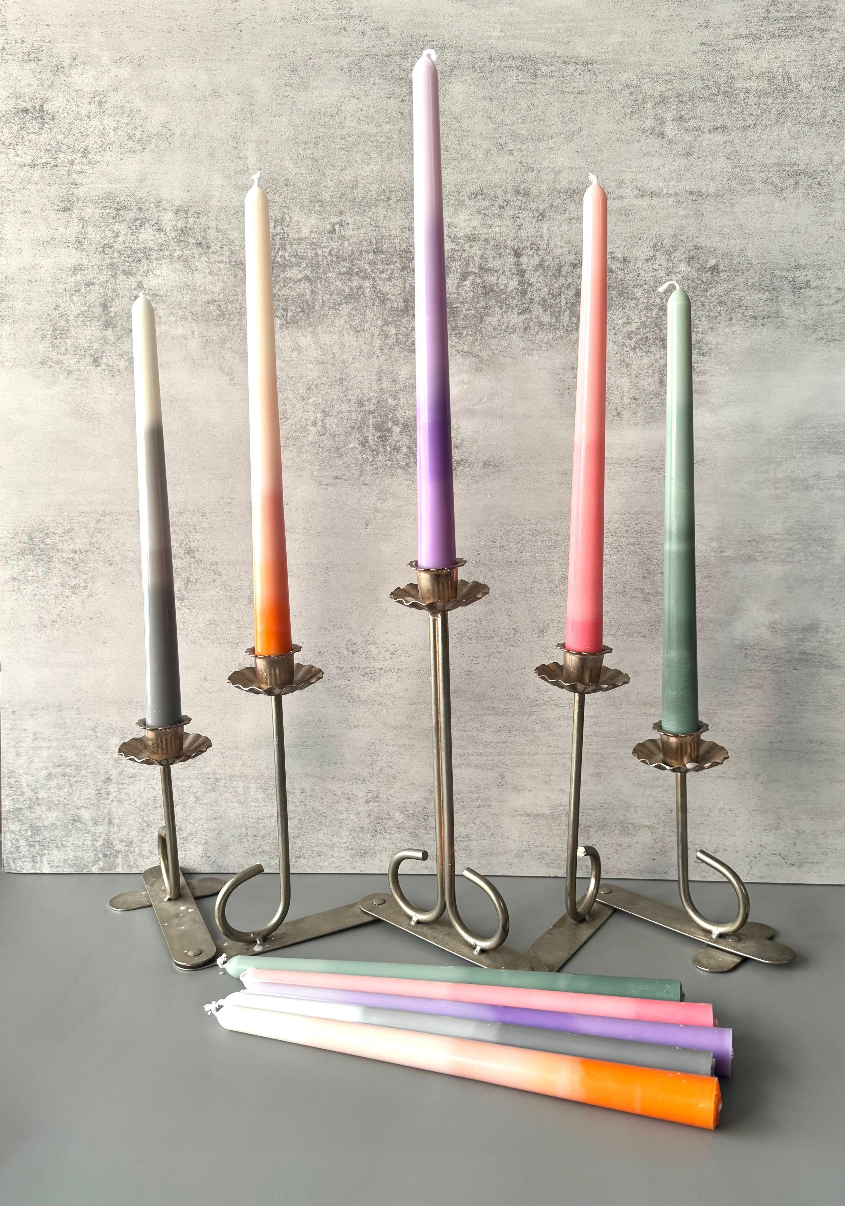 Acute Designs – Engroshandel Stearinlys/lysestage – Ombre Taper Lys, Lysestager, Farverige, Gradient3